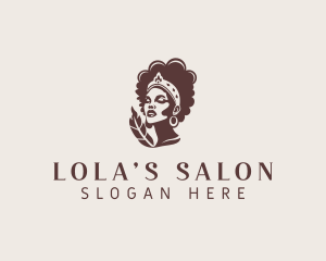 Woman Hair Styling Salon logo design