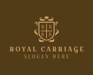 Shield Royal Wreath logo design