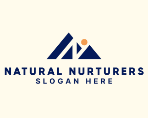 Mountain Peak Letter N logo design