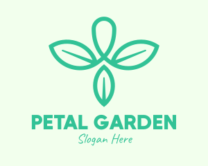 Green Organic Leaves logo design