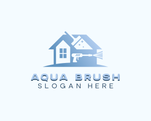 Pressure Washer Cleaning logo design