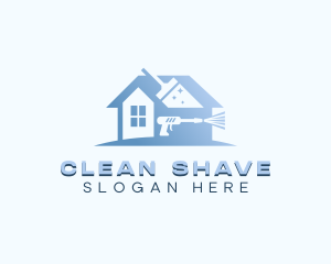 Pressure Washer Cleaning logo design