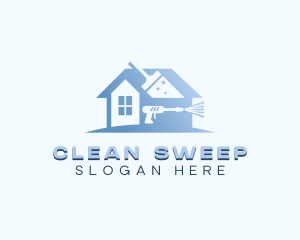 Pressure Washer Cleaning logo design