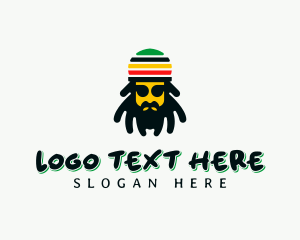 Rastafarian Reggae Dreadlocks logo