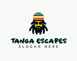 Rastafarian Reggae Dreadlocks Logo