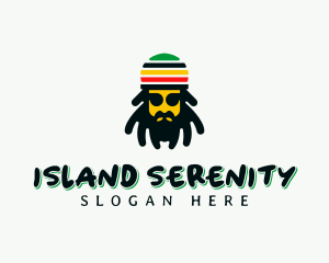 Rastafarian Reggae Dreadlocks logo