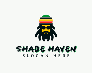 Rastafarian Reggae Dreadlocks logo design