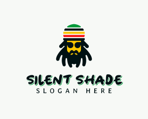 Rastafarian Reggae Dreadlocks logo design