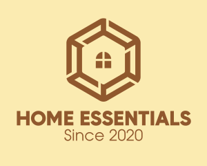 Brown Hexagon Home Realty logo design