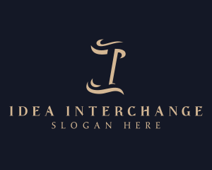 Elegant Fashion Letter I logo design