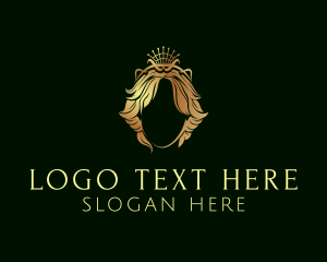 Crown - Golden Pageant Salon logo design