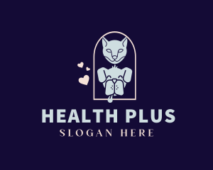 Heart Pet Animal Logo
