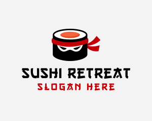 Ninja Japanese Sushi  logo design