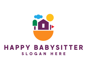 Daycare Kindergarten School logo design