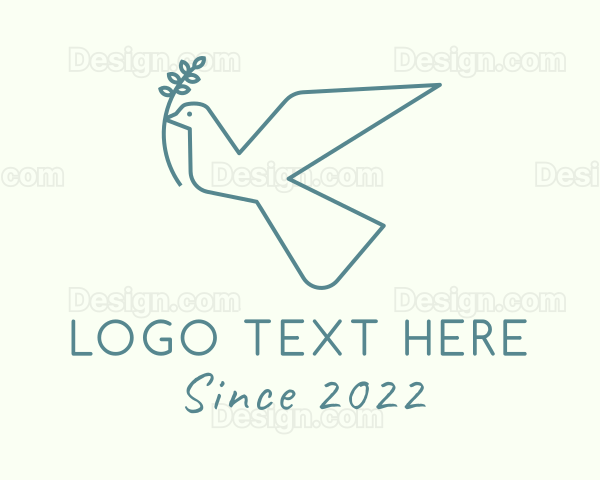 Dove Peace Bird Logo