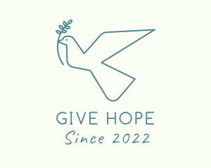 Dove Peace Bird logo design