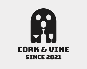 Ghost Wine Bar logo design