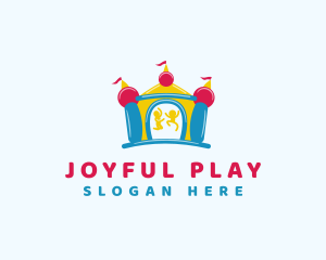 Children Playful Castle logo design