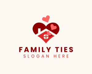 Orphanage House Heart logo design