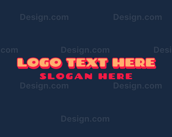 Retro Comic Brand Font Logo