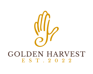 Golden Recruitment Agency  logo design