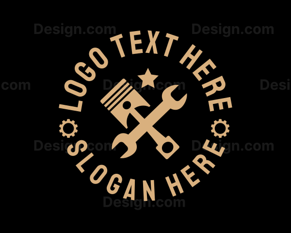 Mechanic Wrench Tools Logo