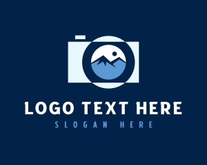 Photojournalist - Mountain Scenery Photography logo design