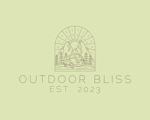 Forest Camper Van logo design