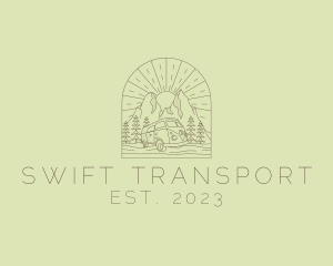 Forest Camper Van logo design