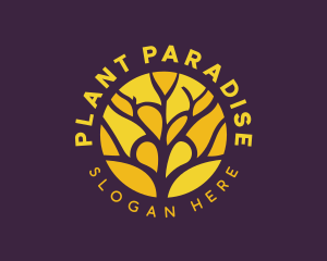 Environmental Tree Plant logo design