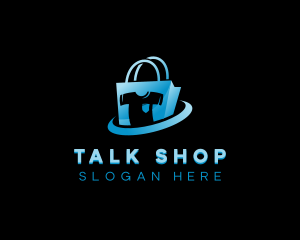 Shirt Apparel Shopping Bag logo design