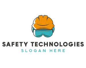Construction Hard Hat Safety Goggles logo