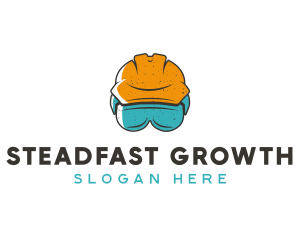 Construction Hard Hat Safety Goggles logo
