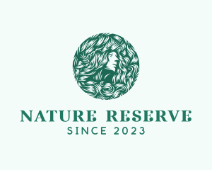 Nature Hair Person logo design