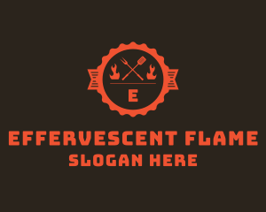 Flame Grill Steakhouse  logo design