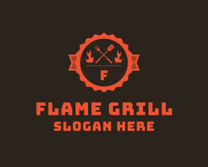 Flame Grill Steakhouse  logo design