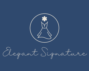 Minimalist Elegant Dress logo design