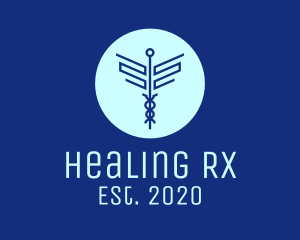 Blue Medical Symbol logo