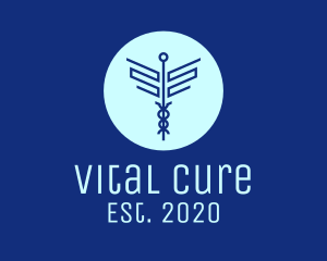 Blue Medical Symbol logo