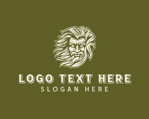 Mythical Greek God logo