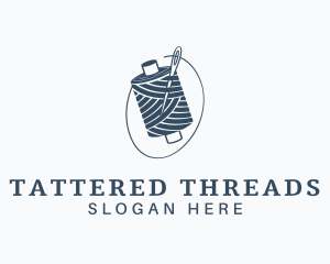 Seamstress Needle Thread  logo design