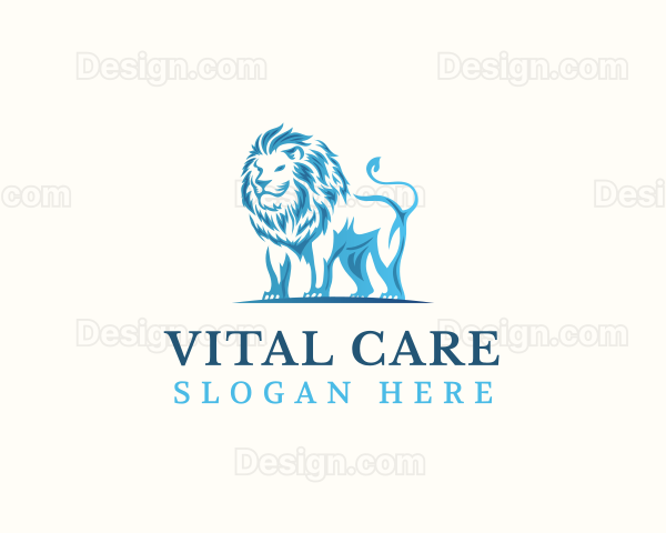 Majestic Lion Animal Logo
