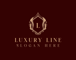 Luxury Floral Fashion Boutique logo design