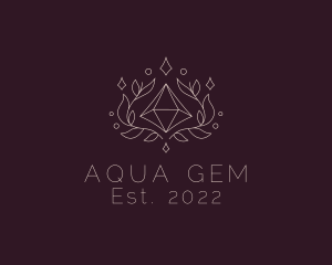 Natural Crystal Gem logo design