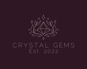 Natural Crystal Gem logo design