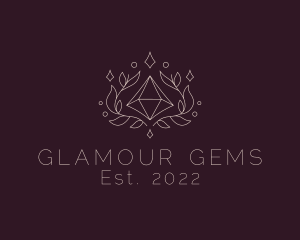 Natural Crystal Gem logo design