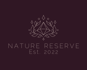 Natural Crystal Gem logo design