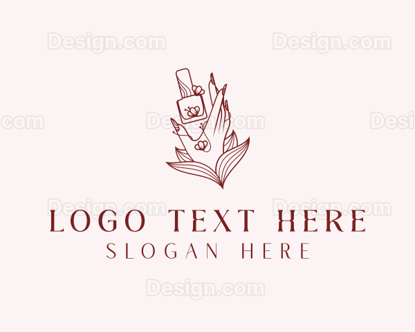 Hand Nail Polish Logo