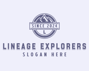 Outdoor Mountain Range  logo design