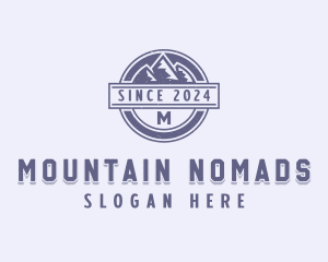 Outdoor Mountain Range  logo design